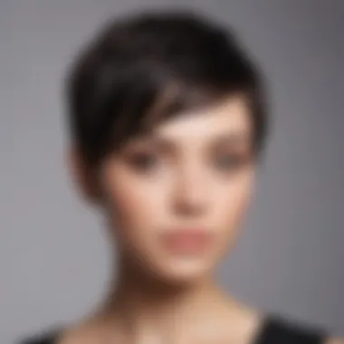 Textured pixie cut for thinner hair