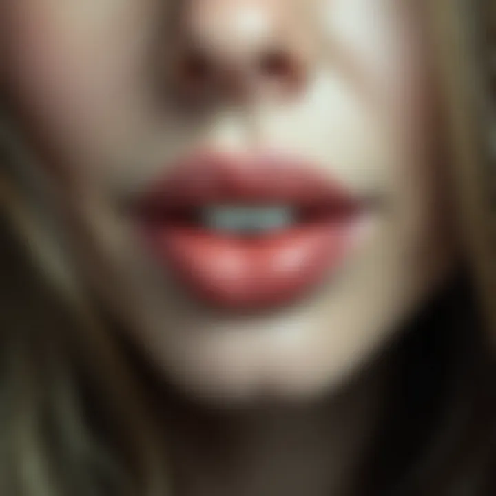 Before and after transformation of thin lips