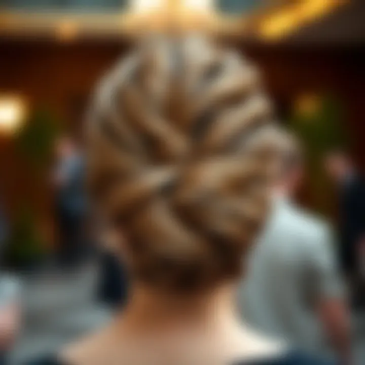 Chic updo hairstyle perfect for formal occasions