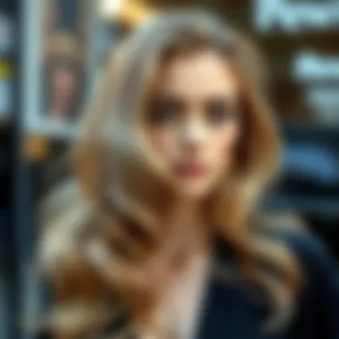 Long flowing waves hairstyle showcasing modern styling techniques