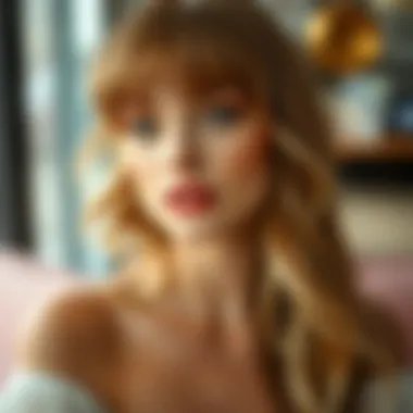 Stylish curtain bangs blending seamlessly with hair