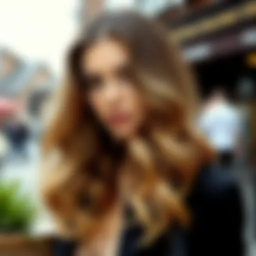 Stylish thick wavy hairstyle