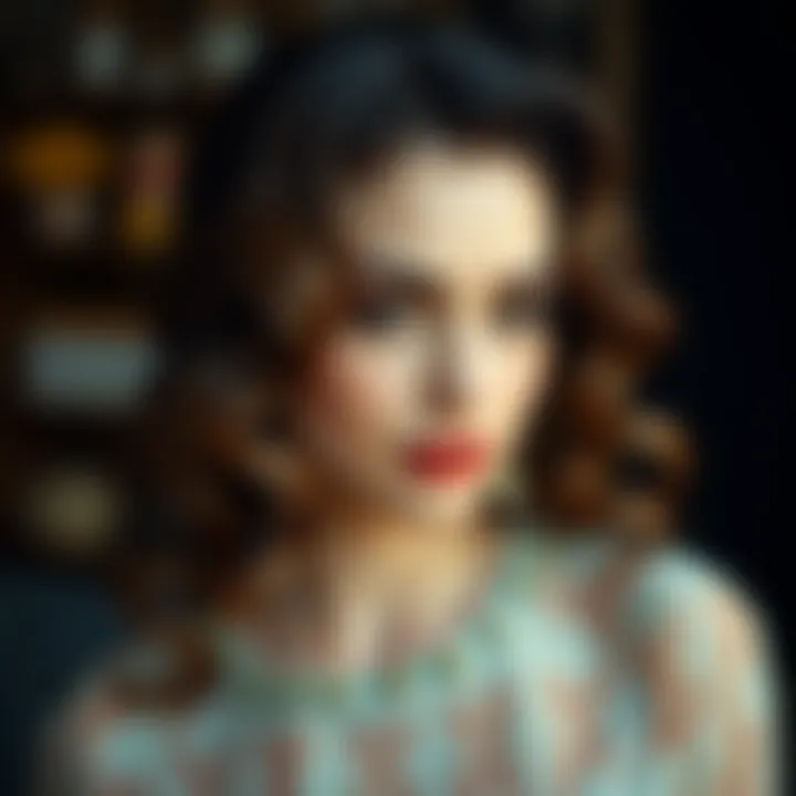 Elegant Thick Waves Elegant thick wavy hairdo for special occasions