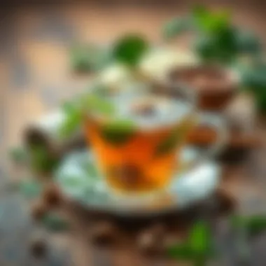 Herbal Tea: A Natural Metabolism Booster Herbal tea with fresh herbs