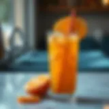 Refreshing beverage with citrus fruits