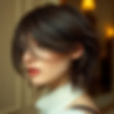 Dynamic layered haircut showcasing texture and movement