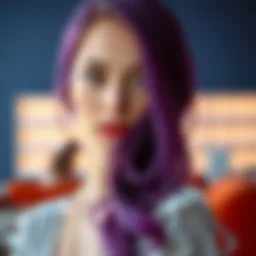 Color palette selection for hair dyeing