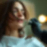 Keratin treatment application during menstrual phase