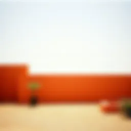 A gradient showcasing various shades of terracotta color.