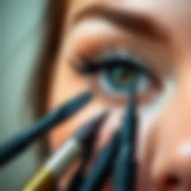 Essential tools for applying short eyeliner