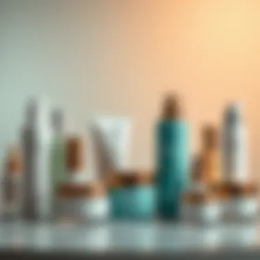 Various collagen intensive products displayed elegantly