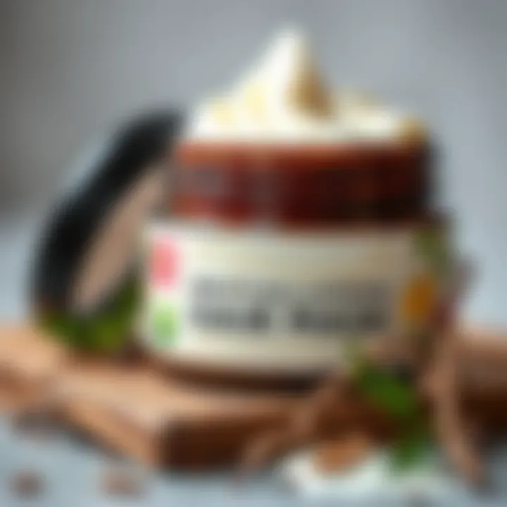 A rich hair mask made from natural products