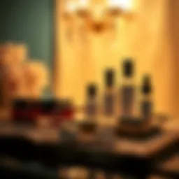 Luxurious Korean skincare products displayed elegantly