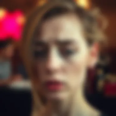 Illustration depicting emotional distress from a bad haircut