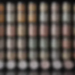 Different types of creams displayed in jars