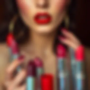 Diverse Makeup Looks Enhanced by Kylie Lipsticks A palette of makeup looks enhanced by Kylie lipsticks