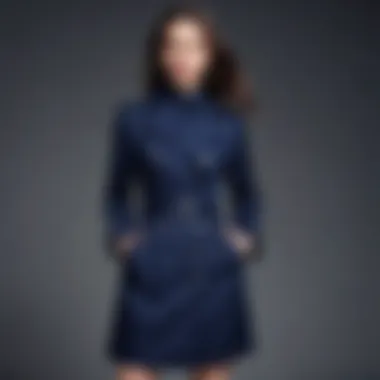 Chic Navy Blue Outfit Chic navy blue outfit with complementary colors
