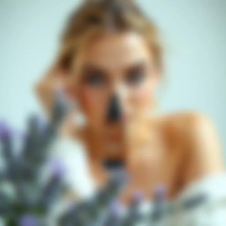 Lavender-infused hair care routine