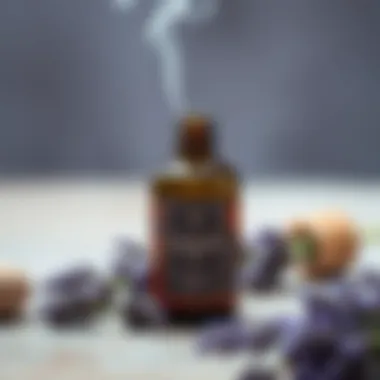 Lavender oil diffusion for relaxation