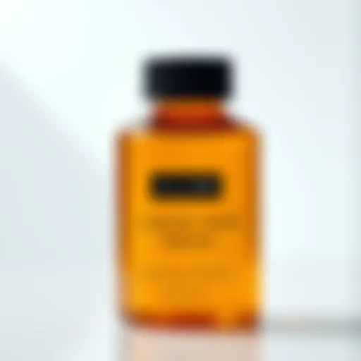 A bottle of liquid hair cream