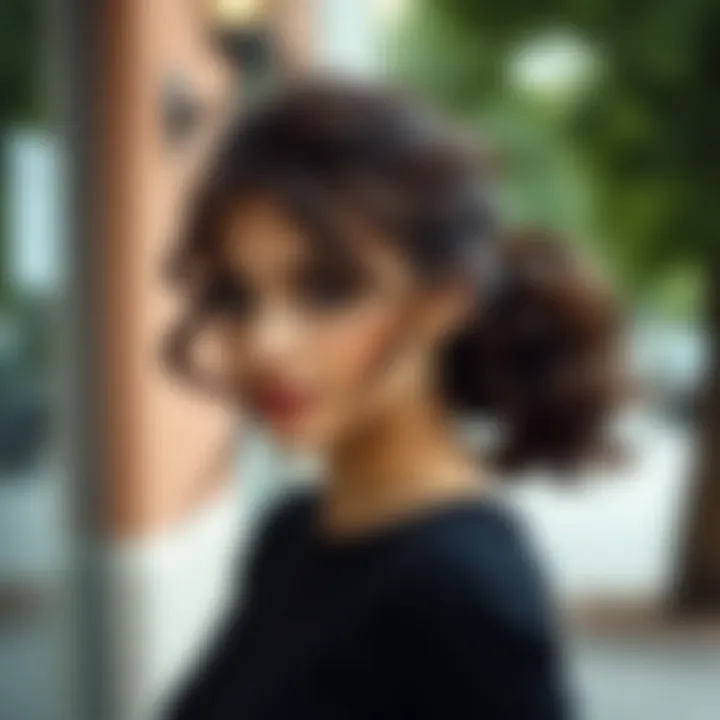 Casual low curly ponytail perfect for everyday wear