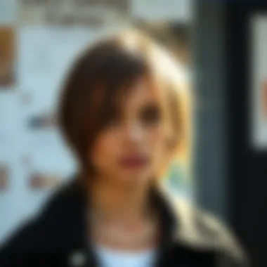 Casual medium hairstyle for everyday look