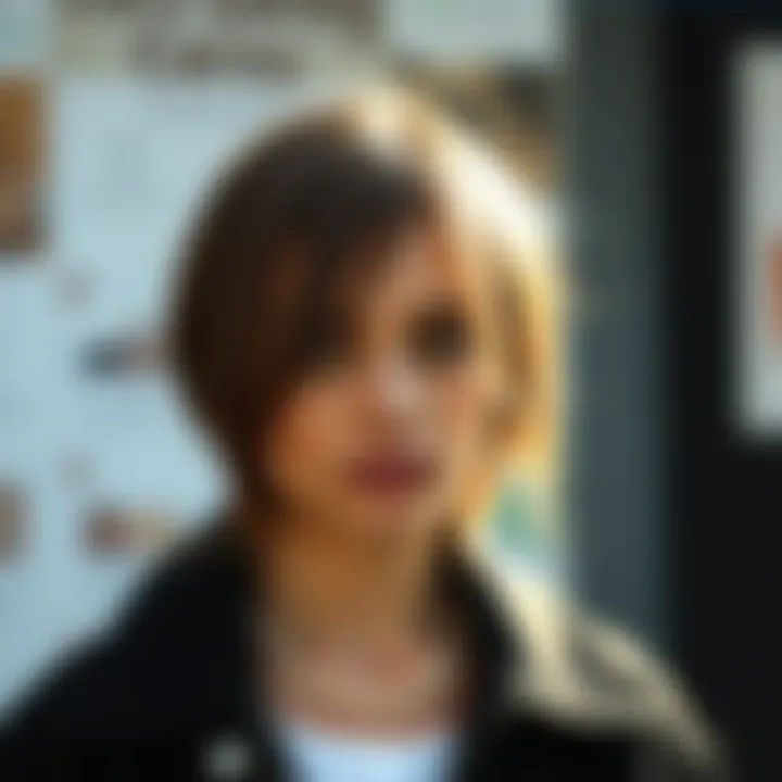 Casual medium hairstyle for everyday look