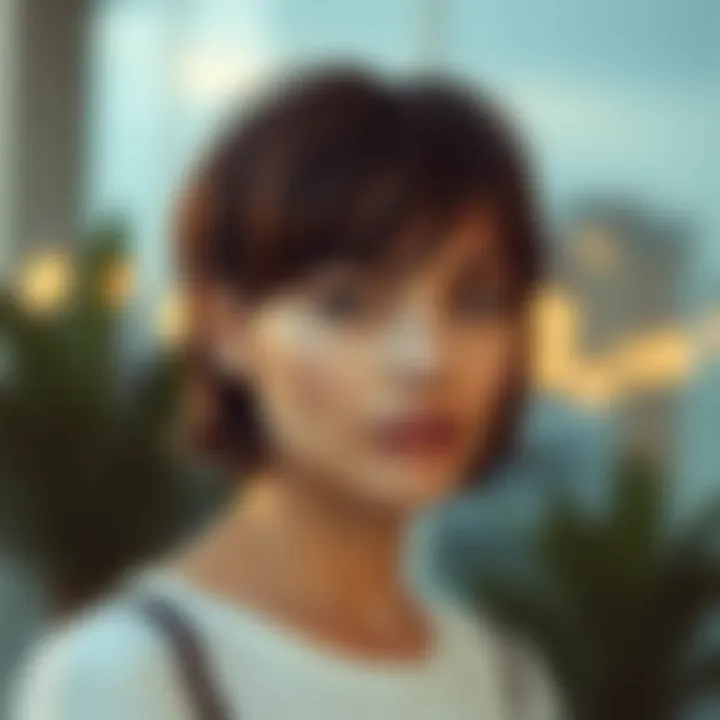 Stylish medium haircut inspired by celebrities