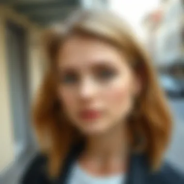 Trendy medium hairstyle for young girls