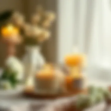 Aromatic candles showcasing their soothing ambiance