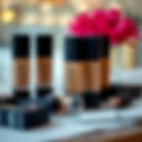 Nars foundation shades displayed elegantly