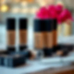 Nars foundation shades displayed elegantly