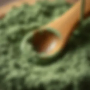 Natural ingredients in green clay