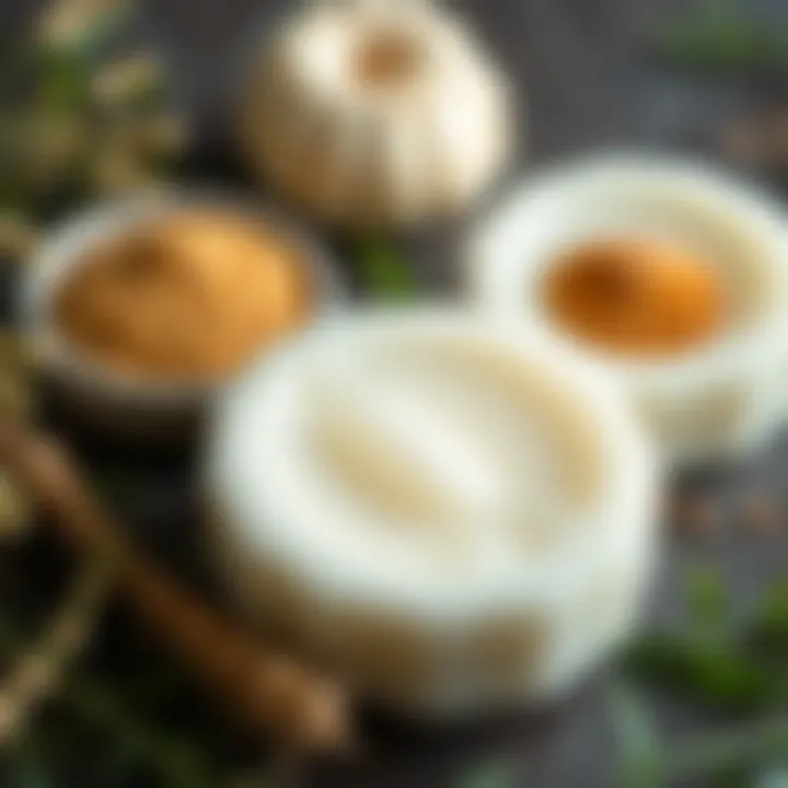 Natural ingredients used in eczema soaps