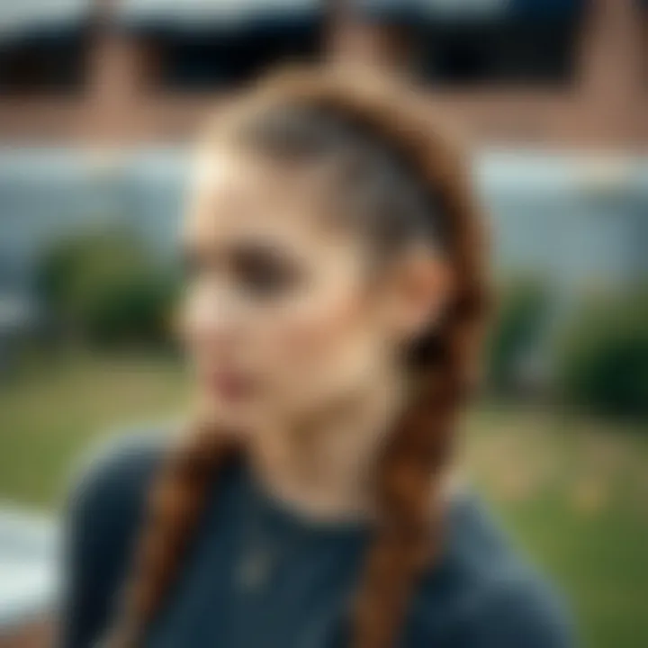 Natural open braid hairstyle for casual looks