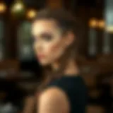 Elegant braided hairstyle showcasing open braids