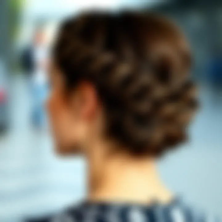Stylish open braid updo for special occasions