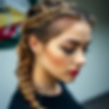 A variety of trendy braid hairstyles