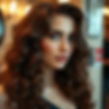 Sleek curly style with soft layers