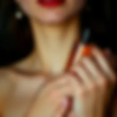 Close-up of pulse points for fragrance application