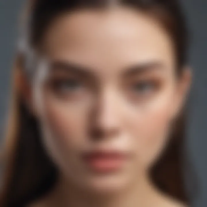 Shiny hair treated with rice water