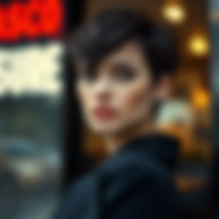 Stylish pixie cut showcasing confidence