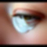 Close-up of retinol eye cream on a delicate skin surface