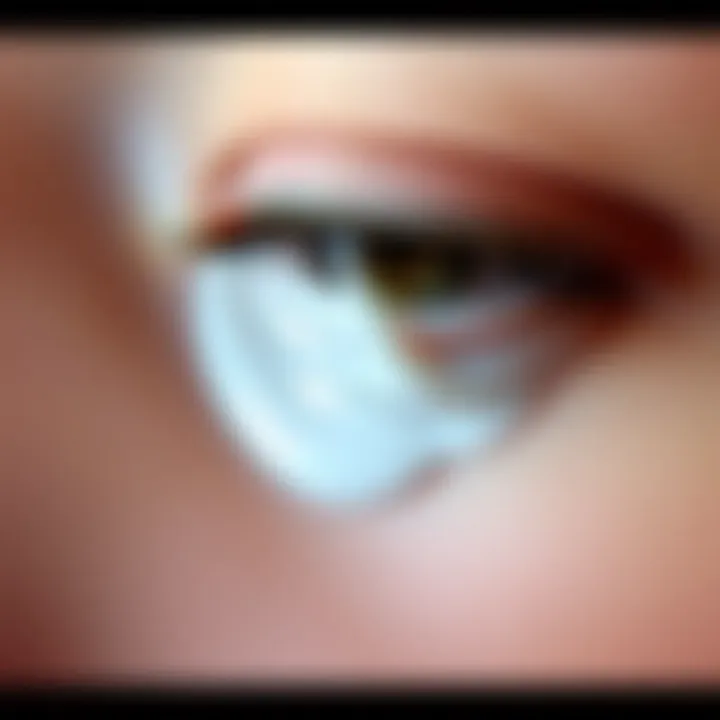 Retinol Eye Cream Texture Close-up of retinol eye cream on a delicate skin surface