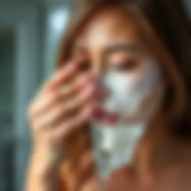 Application technique of using mineral water on hair