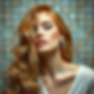 Natural minerals in mineral water enhancing hair health