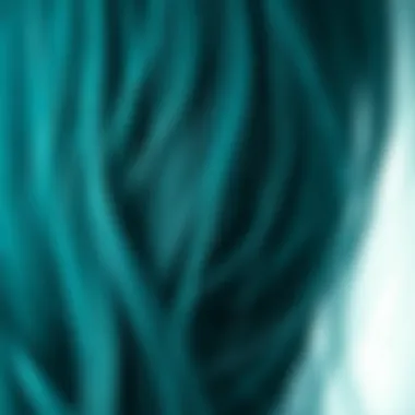 A close-up of vibrant, shiny hair after mineral water treatment