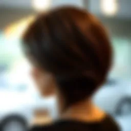 Stylish haircut showcasing the elegance of an 8-number cut.