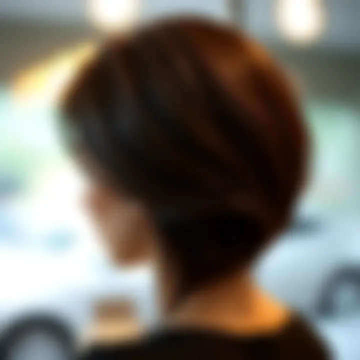 Stylish haircut showcasing the elegance of an 8-number cut.