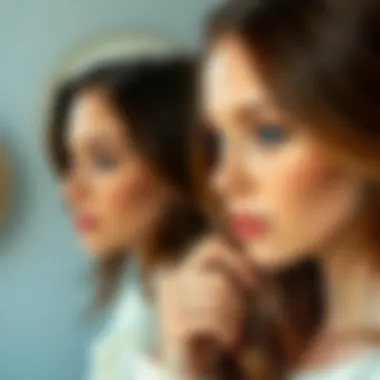 Before and after results of using a split ends machine